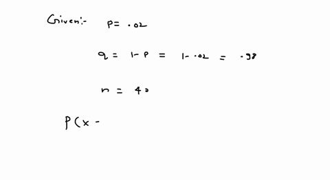 a-binomial-probability-experiment-is-conducted-with-the-given-parameters-compute-the-probability-of-x-successes-in-the-n-independent-trials-of-the-experiment-n40-p002-x2-p2-70296