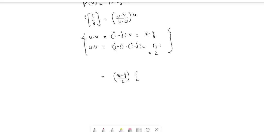 SOLVED: point) Find the standard matrix of the following linear ...