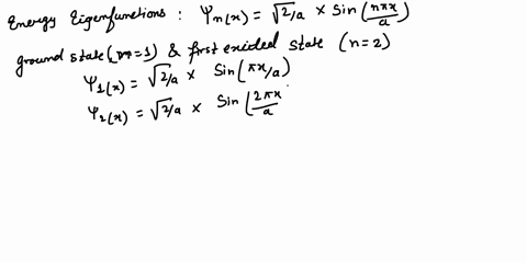 7-marks-an-electron-is-confined-to-an-infinite-square-well-which-spans-from-x-0-to-x-a-initially-the-electron-is-in-an-equal-linear-superposition-of-the-ground-and-first-excited-state-of-the-62936