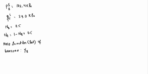 a-solution-is-composed-of-benzene-b-and-toluene-t-the-raoults-law-holds-for-both-benzene-and-toluene-the-equilibrium-vapour-pressures-of-benzene-and-toluene-are-1024kpa-and-390kpa-respective-57932