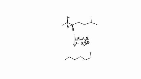 draw-the-product-of-the-reaction-shown-below-use-a-dash-or-wedge-bond-to-indicate-the-stereochemistry-of-substituents-on-asymmetric-centers-ignore-inorganic-byproducts-1-phmgbr-2-mathrmh_3-mathrmo-d-2