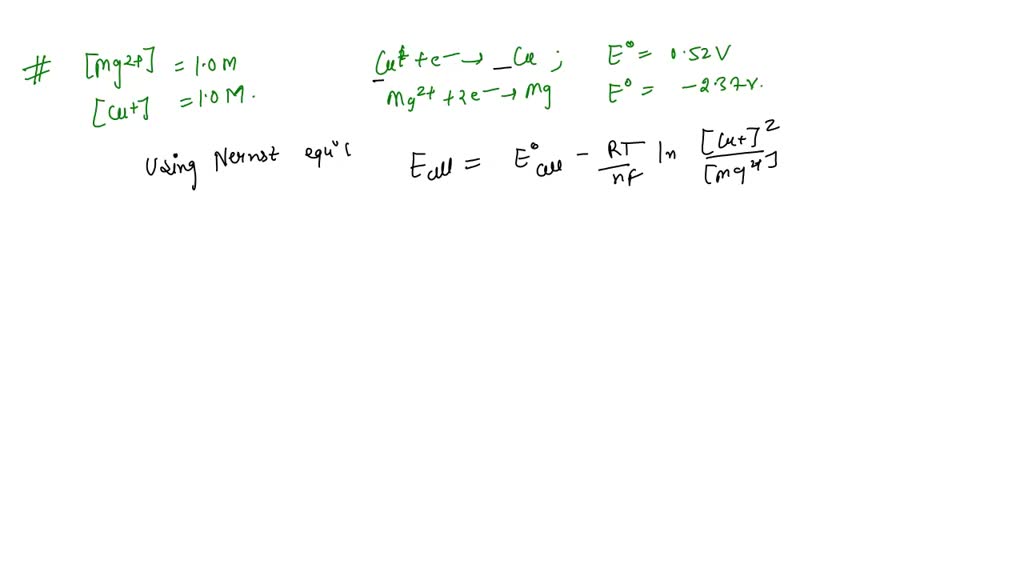 SOLVED A galvanic (voltaic cell consists of an electrode composed of nickel in a 1.0 M nickel