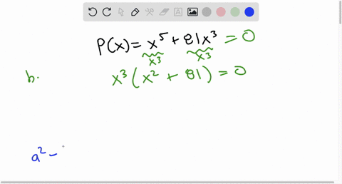 polynomial-p-is-given_-px-x5-81x3-a-find-all-zeros-of-p-real-and-complex-enter-your-answers-as-comma-separated-list-enter-all-answers-including-repetitions-_-b-factor-completely-px-06464