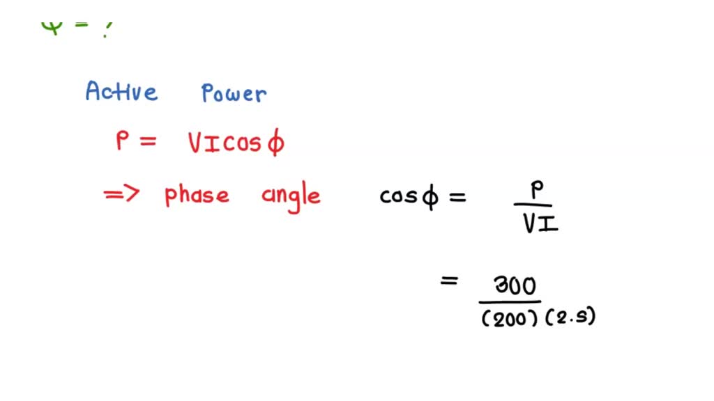 SOLVED: A single phase ac voltage source has 200 V rms and a system ...