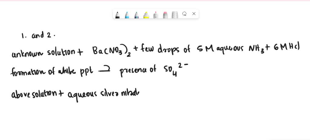 SOLVED: A student performing this lab experiment receives his unknown ...