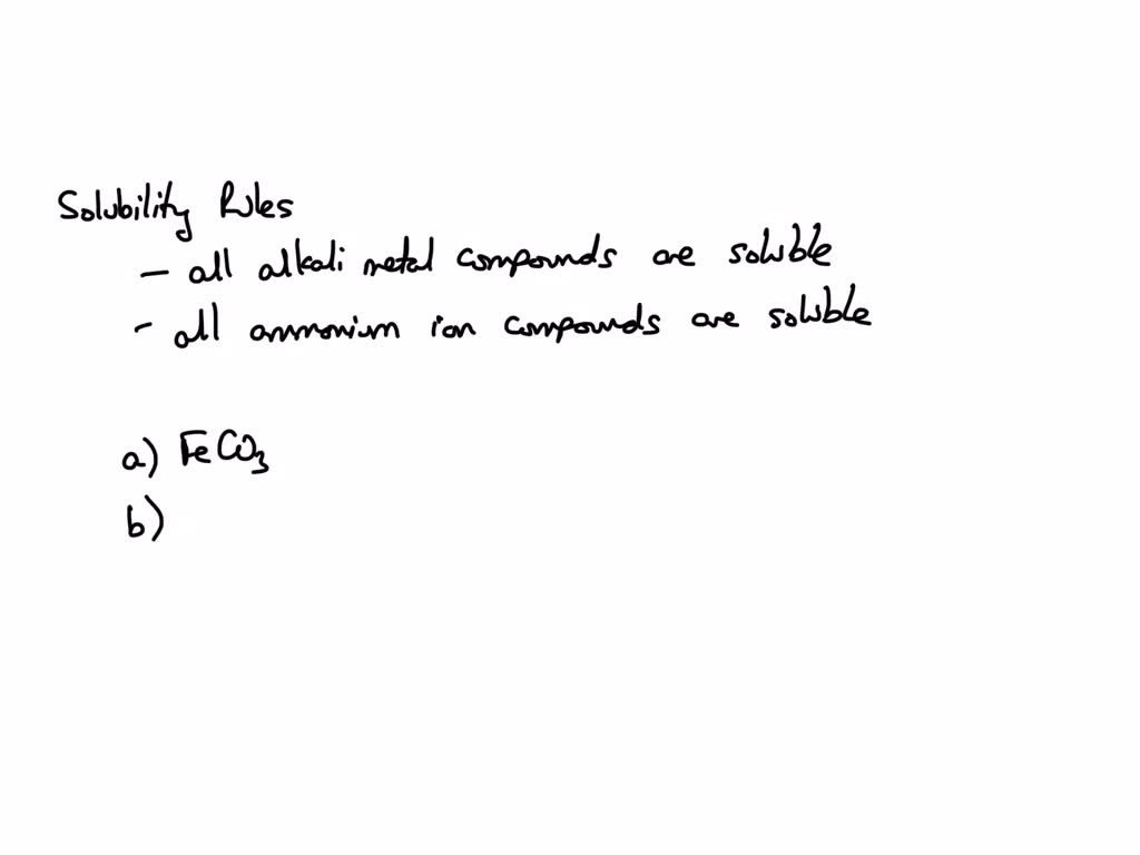 SOLVED Which of the following compounds is insoluble in water? Group