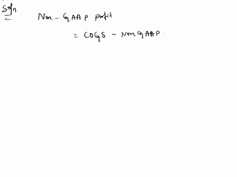 a-company-provided-the-following-select-gaap-data-and-non-gaap-disclosures-select-income-statement-gaap-data-in-millions-2019a-revenue-732-cost-of-goods-sold-149-gross-profit-583-non-gaap-di-14889