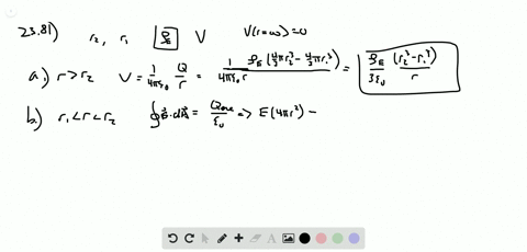 a-nonconducting-sphere-of-radius-r_2-contains-a-concentric-spherical-cavity-of-radius-r_1-the-material-between-r_1-and-r_2-carries-a-uniform-charge-density-rho_mathrmeleftmathrmc-mathrmm3right-deter-2