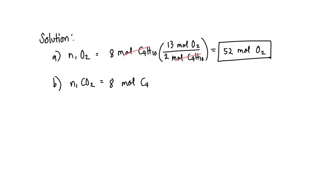 SOLVED: When butane (C4H10) reacts with oxygen, ... carbon dioxide ...