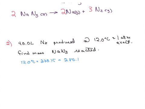 the-airbags-that-protect-people-in-car-crashes-are-inflated-by-the-extremely-rapid-decomposition-of-sodium-azide-which-produces-large-volumes-of-nitrogen-gas_-write-balanced-chemical-equatio-74527