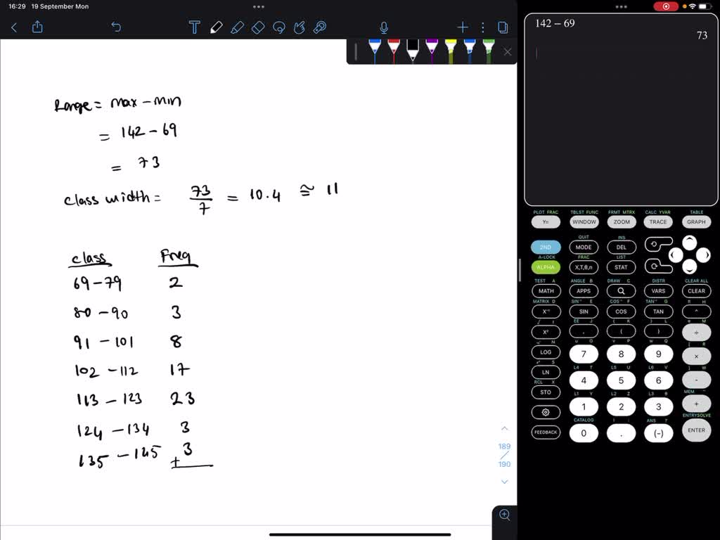 SOLVED: The following data represent trunk circumferences (in mm) for a ...