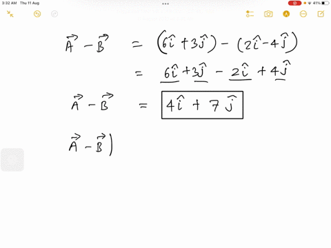 two-vectors-are-given-by-a-6i3j-and-b-2i-4j-calculate-a-b-what-is-the-magnitude-of-a-b-what-is-the-resultant-vector-direction-54108