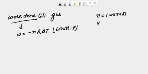 100-mol-of-a-diatomic-ideal-gas-in-a-piston-cylinder-initially-occupies-80-l-at-300-kelvin-and-constant-pressure-suppose-the-temperature-increases-to-390-kelvin-calculate-the-work-in-j-done-57273