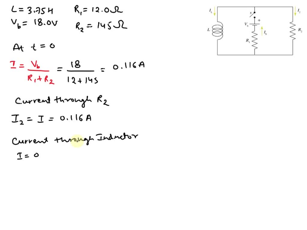 SOLVED: In The Circuit Shown In The Figure, The Inductor Has Inductance ...