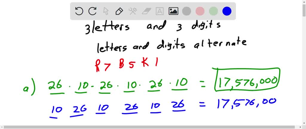 SOLVED: Postal codes in Canada consist of three letters and three ...
