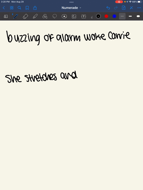 the-buzzing-of-the-alarm-clock-woke-carrie-she-stretched-yawned-and-started-to-salivate-as-she-smelled-the-brewing-coffee-she-could-feel-her-stomach-rumble-list-the-divisions-of-the-nervous-50412