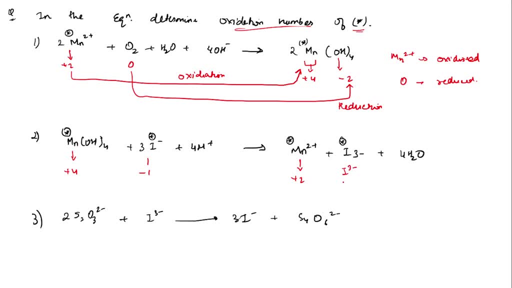 SOLVED The Reactions In The Titrations Are Oxidation reduction Solved the reactions in the titrations are oxidation reduction