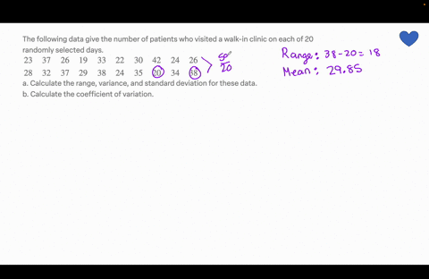 the-following-data-give-the-number-of-patients-who-visited-a-walk-in-clinic-on-each-of-20-randomly-2-08844