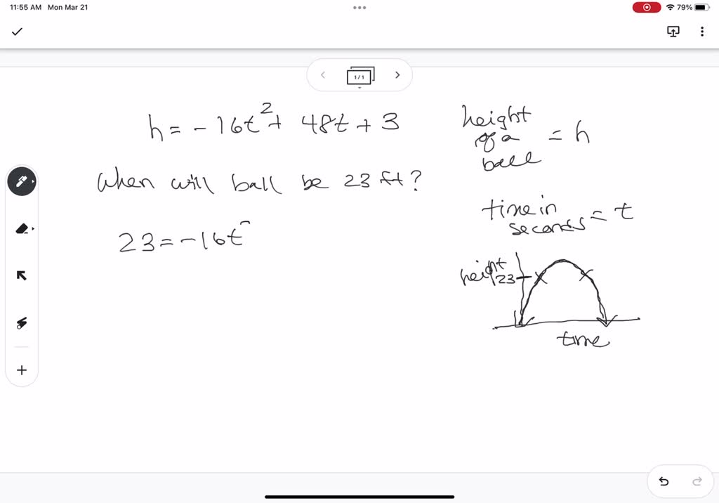 solved-the-height-h-in-feet-of-a-ball-above-the-ground-t-seconds-n