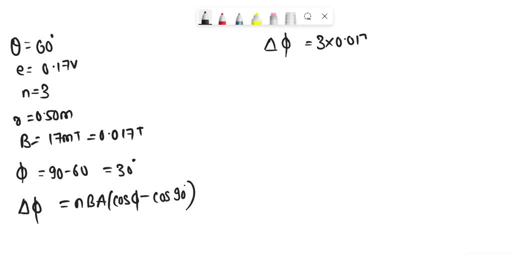 SOLVED A. If a coil of wire in a field rotates 60 degrees, it
