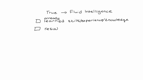 which-of-the-following-statements-is-true-about-fluid-intelligence-group-of-answer-choices-it-includes-using-already-learned-skills-experience-and-knowledge-to-solve-problems-it-is-a-result-of-what-a