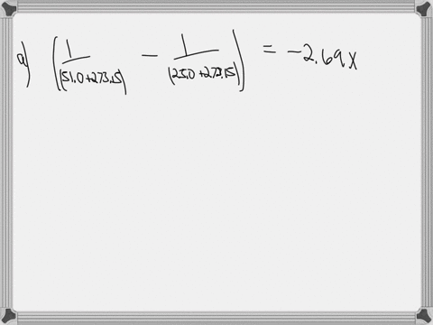 the-rate-constant-of-a-chemical-reaction-increased-from-0100-s1-to-330-s1-upon-raising-the-temperature-from-250-c-to-510-c-a-calculate-the-value-of-1t21t1-where-t1-is-the-initial-temperature-58482