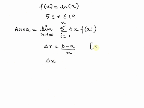 the area a of the region s that lies under the graph of the continuous ...