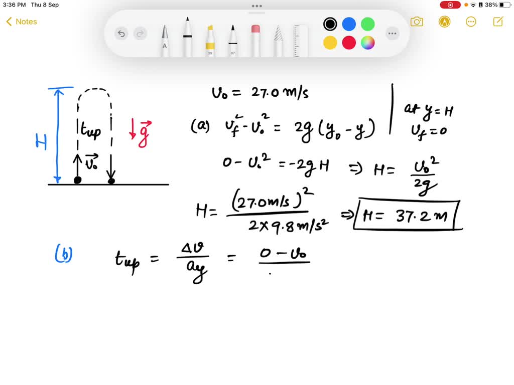 SOLVED: A Ball Is Thrown Vertically Upward With A Speed Of +13.0 M/s ...