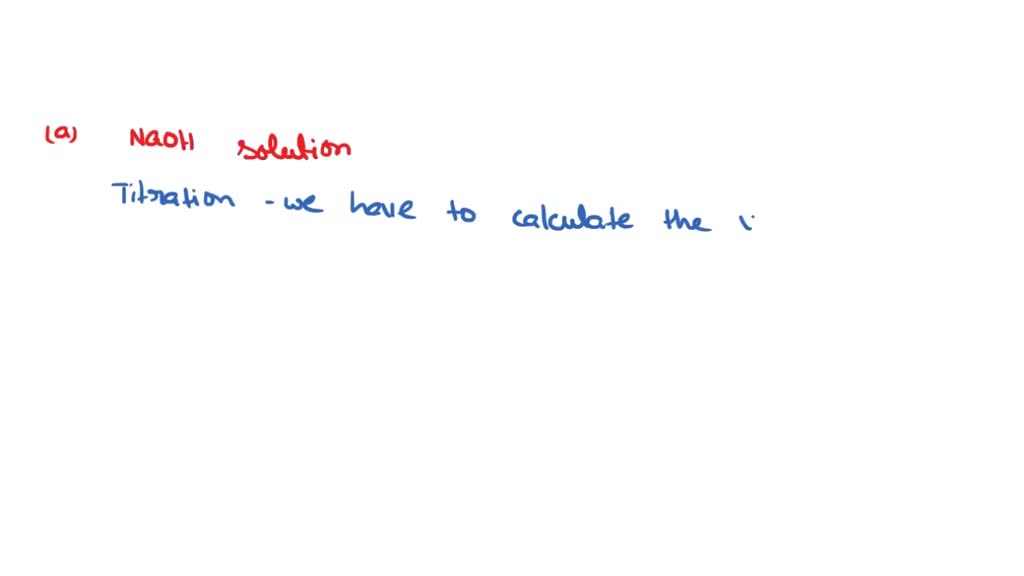 SOLVED Answer the following questions relating to the titration