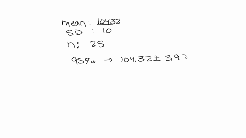 the-scores-of-a-certain-population-on-the-wechsler-intelligence-scale-for-children-wisc-are-thought-to-be-normally-distributed-with-mean-and-standard-deviation-10-a-simple-random-sample-of-2-24185