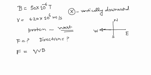 the-magnetic-field-of-the-earth-at-a-certain-location-is-directed-vertically-downward-and-has-a-ma-5-49602