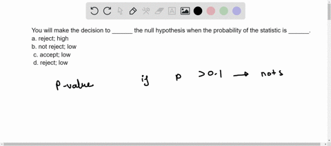 you-will-make-the-decision-to-______-the-null-hypothesis-when-the-probability-of-the-statistic-is-______-a-reject-high-b-not-reject-low-c-accept-low-d-reject-low-62586