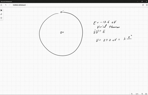 experiments-indicate-that-an-energy-of-136-ev-is-required-to-separate-a-hydrogen-atom-into-a-proton-and-an-electron-that-is-its-total-energy-is-e-136-ev-find-the-radius-of-the-orbit-and-the-78982