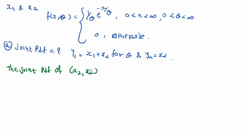 if-x_1-x_2-is-a-random-sample-of-size-2-from-a-distribution-having-pdf-fx-theta1-theta-e-x-theta-0-2-41475