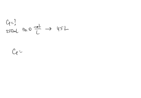 what-is-the-final-concentration-when-250ml-of-a-160moll-nitric-acid-solution-is-diluted-to-45l
