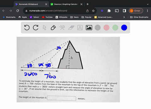 to-estimate-the-height-of-mountain-700-two-students-find-the-angle-of-elevation-level-b-from-meters-from-the-base-of-the-mountain-t0-the-point-at-ground-top-of-the-students-mountain-is-8-58-65247