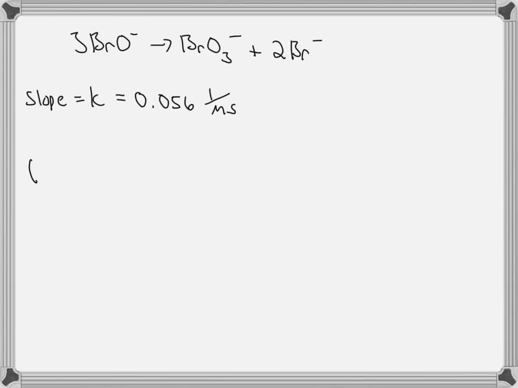SOLVED In aqueous solution, hypobromite ion, BrO, reacts to produce