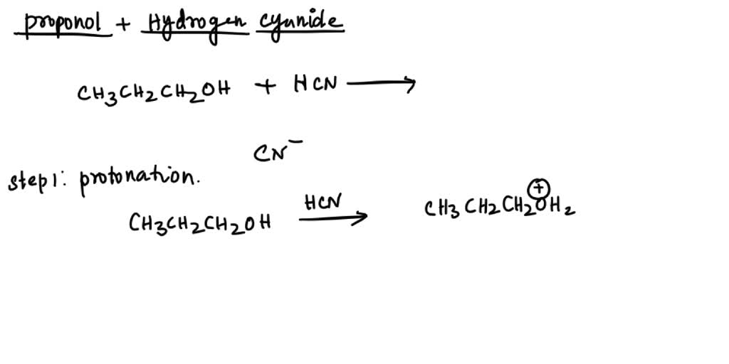 Solved: Write An Equation For The Reaction Of Propanal With Each Of The 