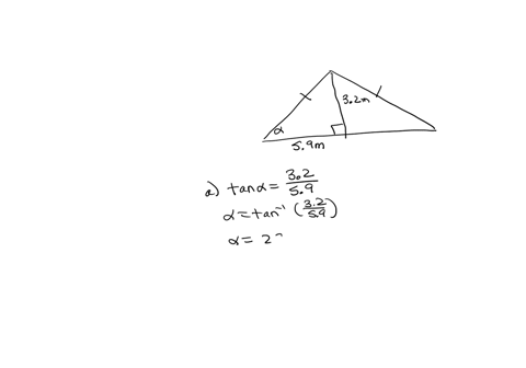 14-a-roof-has-the-shape-of-an-isosceles-triangle-angle-of-inciination-32-59m-what-is-the-measure-of-the-angle-of-inclination-of-the-rool-b-what-is-the-measure-of-the-angle-marked-in-red-writ-00307