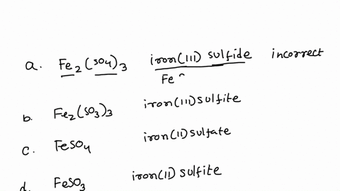 which-formulaname-pair-is-incorrect-select-one-a-fe2so43-ironiii-sulfide-b-fe2so33-ironiii-sulfite-c-feso4-ironii-sulfate-d-feso3-ironii-sulfite-e-fes-ironii-sulfide-40196