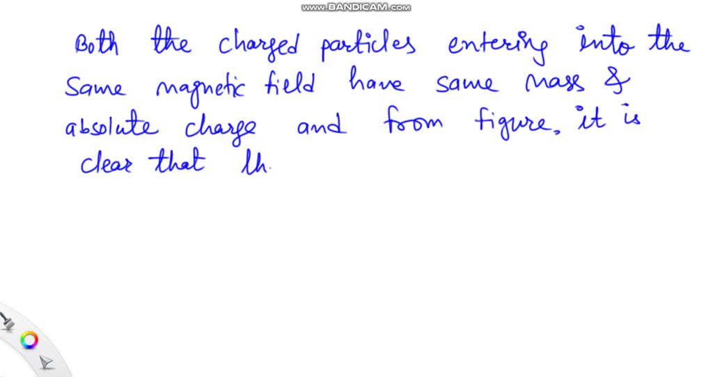 SOLVED: The figure below shows the paths of two charged particles (A ...