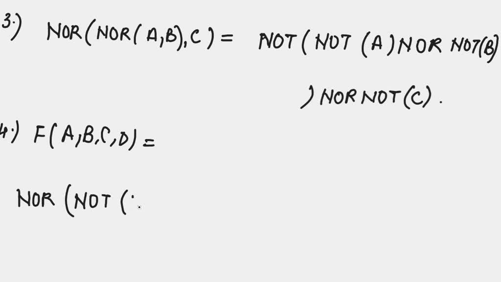 SOLVED: 3. For F to be logic 0, what should be the values of A, B, and ...