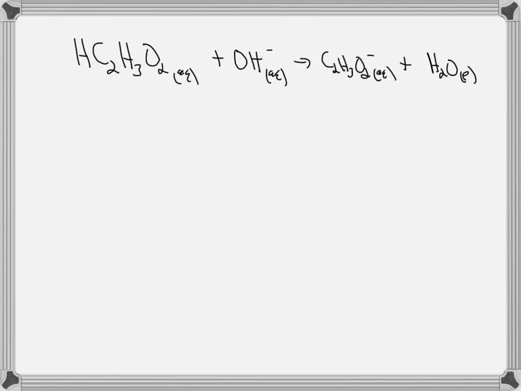 SOLVED 1a.) Write a net ionic equation for the titration of vinegar (CH3COOH) with sodium
