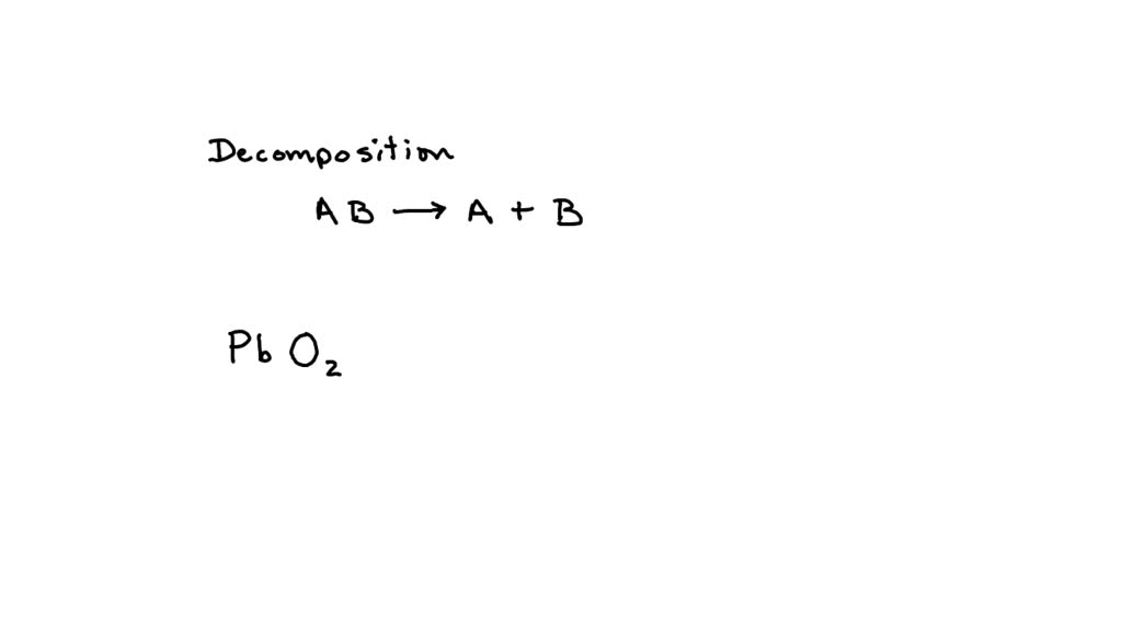 write a balanced equation to represent the of lead(IV