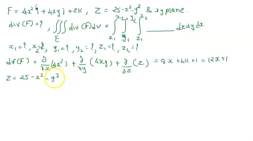 SOLVED: point) Verify that the Divergence Theorem is true for the ...
