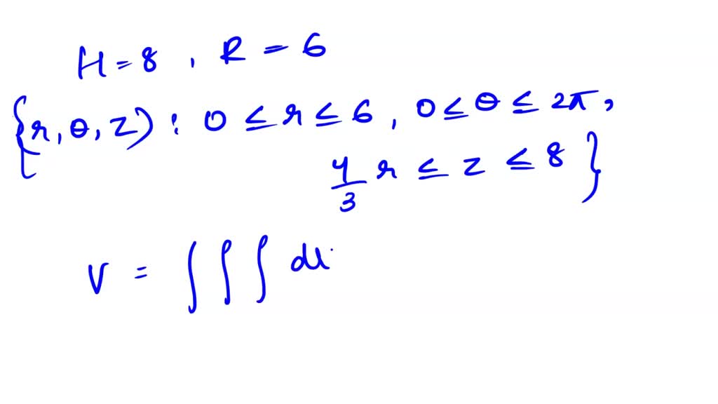 SOLVED Find the equation of the rightcircular cone of radius R and
