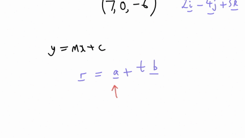 find-a-vector-equation-with-parameter-t-for-the-line-through-the-point-7-0-6-and-parallel-to-the-vector-2i-4j-3k-answer-rt