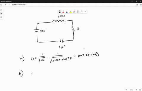 in-an-l-r-c-series-circuit-l-0350-h-and-c-400-f-the-voltage-amplitude-of-the-source-is-120-v-a-what-is-the-resonance-angular-frequency-of-the-circuit-rads-b-when-the-source-operates-at-the-r-02607
