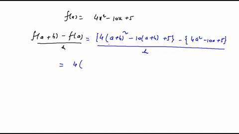 find-and-simplify-fah-fa-h-h-0-for-the-function-fx-4x2-10x-5-50688