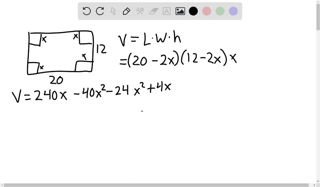 SOLVED: A rectangular sheet of metal having dimensions 20 cm by 12 cm ...